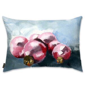Pink Ornaments Lumbar Pillow
