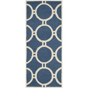 Martins Navy Blue/Ivory Area Rug