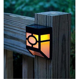 Landscape Lighting You Ll Love Wayfair Solar Ed 1 Light Fence Post Cap Set Of 4