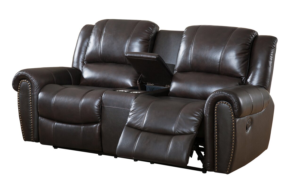 charlotte leather reclining sofa