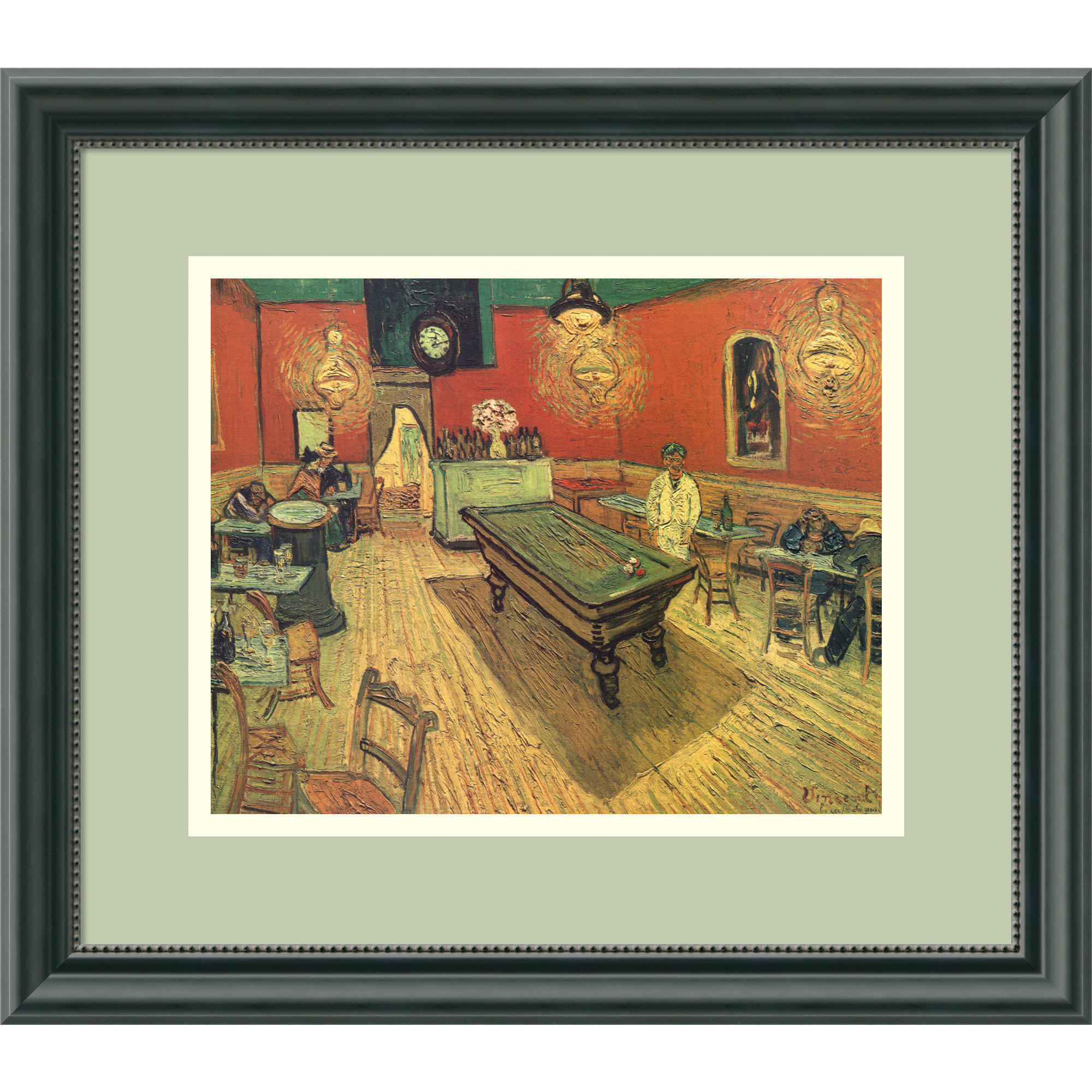 Amanti Art Night Cafe With Pool Table By Vincent Van Gogh Framed Amanti Art Night Cafe With Pool Table By Vincent Van Gogh Framed Painting Print Wayfair