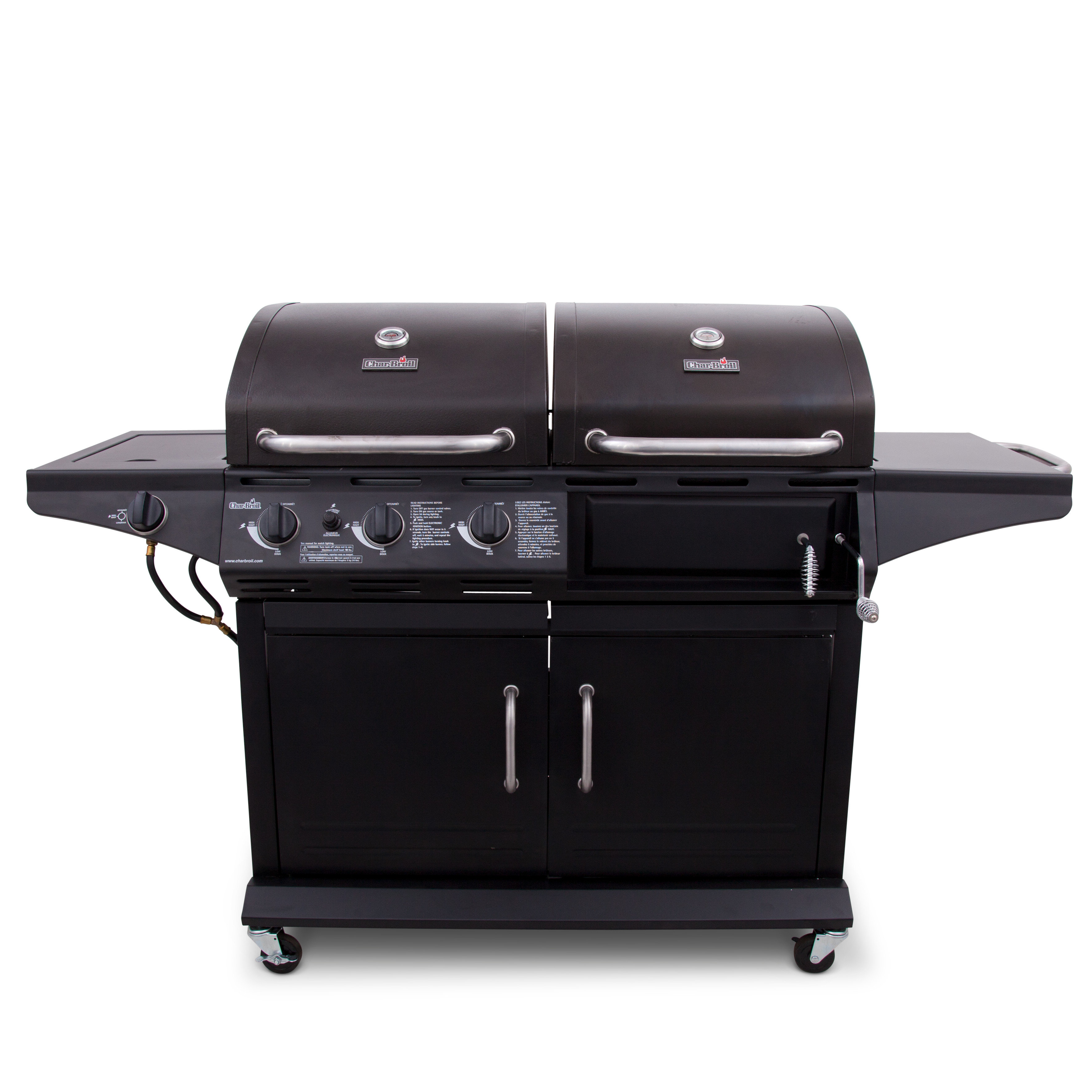 Charbroil Deluxe Combo Charcoal Grill With Side Burner Reviews Charbroil Deluxe Combo Charcoal Grill With Side Burner Reviews Wayfair