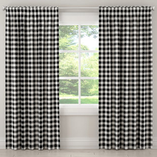 84 Inch Check Plaid Curtains Drapes You Ll Love Wayfair