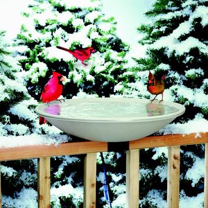 Deck Mount Heated Birdbath