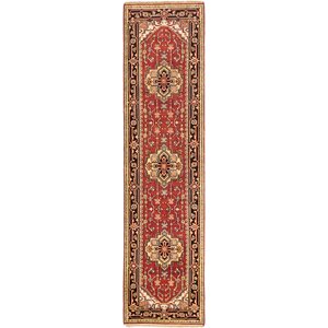 One-of-a-Kind Serapi Heritage Hand-Knotted Dark Copper Area Rug