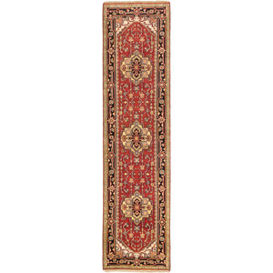 One-of-a-Kind Serapi Heritage Hand-Knotted Dark Copper Area Rug