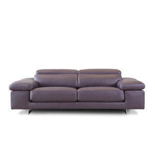 Two Seater Leather Sofa Wayfair Ca Nina 3 Seater Leather Sofa