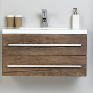 80 cm Wandbefestigter Waschbeckenunterschrank Ab..
