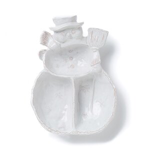 Bellezza Snowman 3 Part Divided Serving Dish