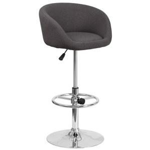Nordin Adjustable Height Swivel Bar Stool by Orr..