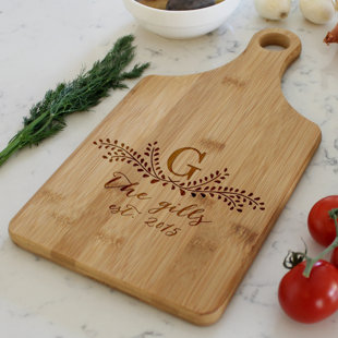 Monogram Cutting Boards You Ll Love Wayfair Bamboo Paddle Board