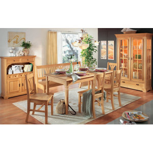 Standvitrine Zoe aus Massivholz von Home & Haus