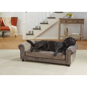 Manchester Velvet Tufted Dog Sofa with Cushion