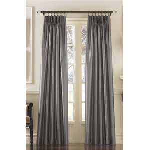 Marquee Solid Room Darkening Pinch Pleat Single Curtain Panel