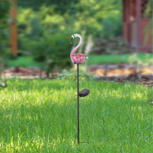 Solar Flamingo Garden Stake Wayfair Flamingo Garden Stake