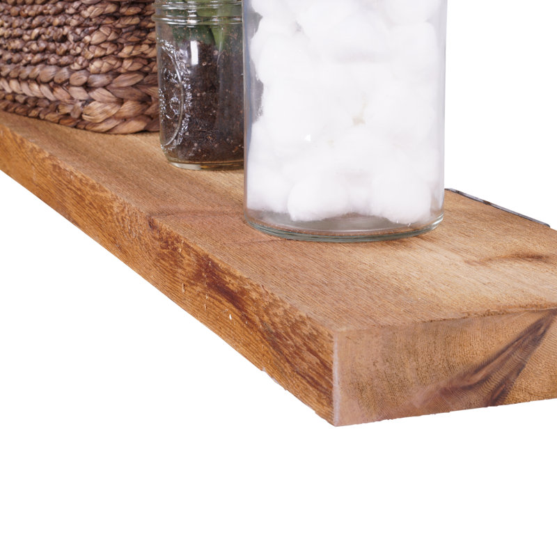 Loon Peak Sharri Rough Cedar True Floating Shelf & Reviews Wayfair