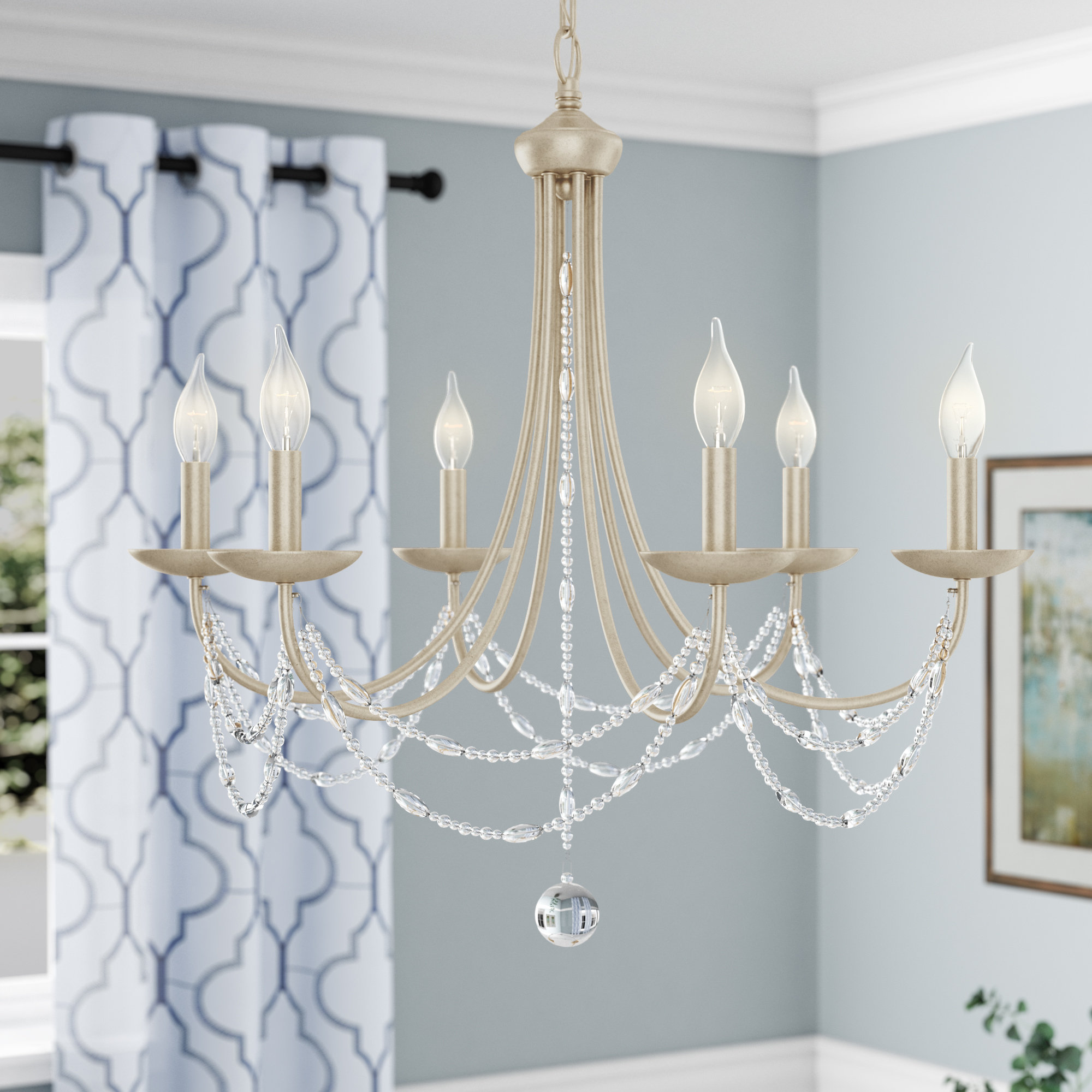 Three Posts Reynal 6 Light Chandelier Reviews Wayfair