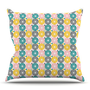 Christmas Celebration by Nandita Singh Outdoor Throw Pillow