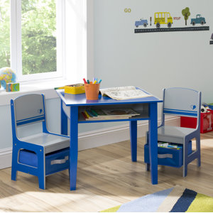 Jack and Jill Kids 3 Piece Table and Chair Set