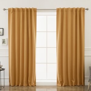 Sweetwater Room Darkening Solid Thermal Curtain Panels (Set of 2)