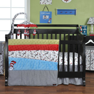 Dr Seuss Crib Bedding Wayfair Dr Seuss Cat In The Hat 3 Piece Crib Bedding Set