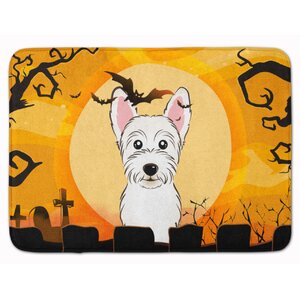 Halloween Westie Memory Foam Bath Rug