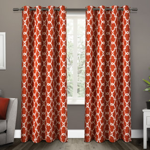 Orange And Teal Curtains Wayfair Ca Save
