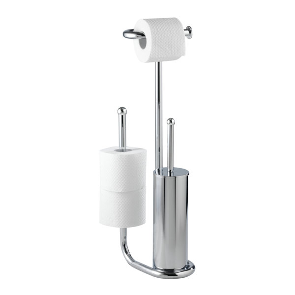 Wenko Universalo Free Standing Toilet Roll And Brush Holder Wenko Universalo Free Standing Toilet Roll And Brush Holder Reviews Wayfair Co Uk