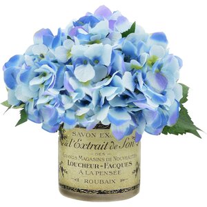 Blue with Lavender Hydrangea Cluster