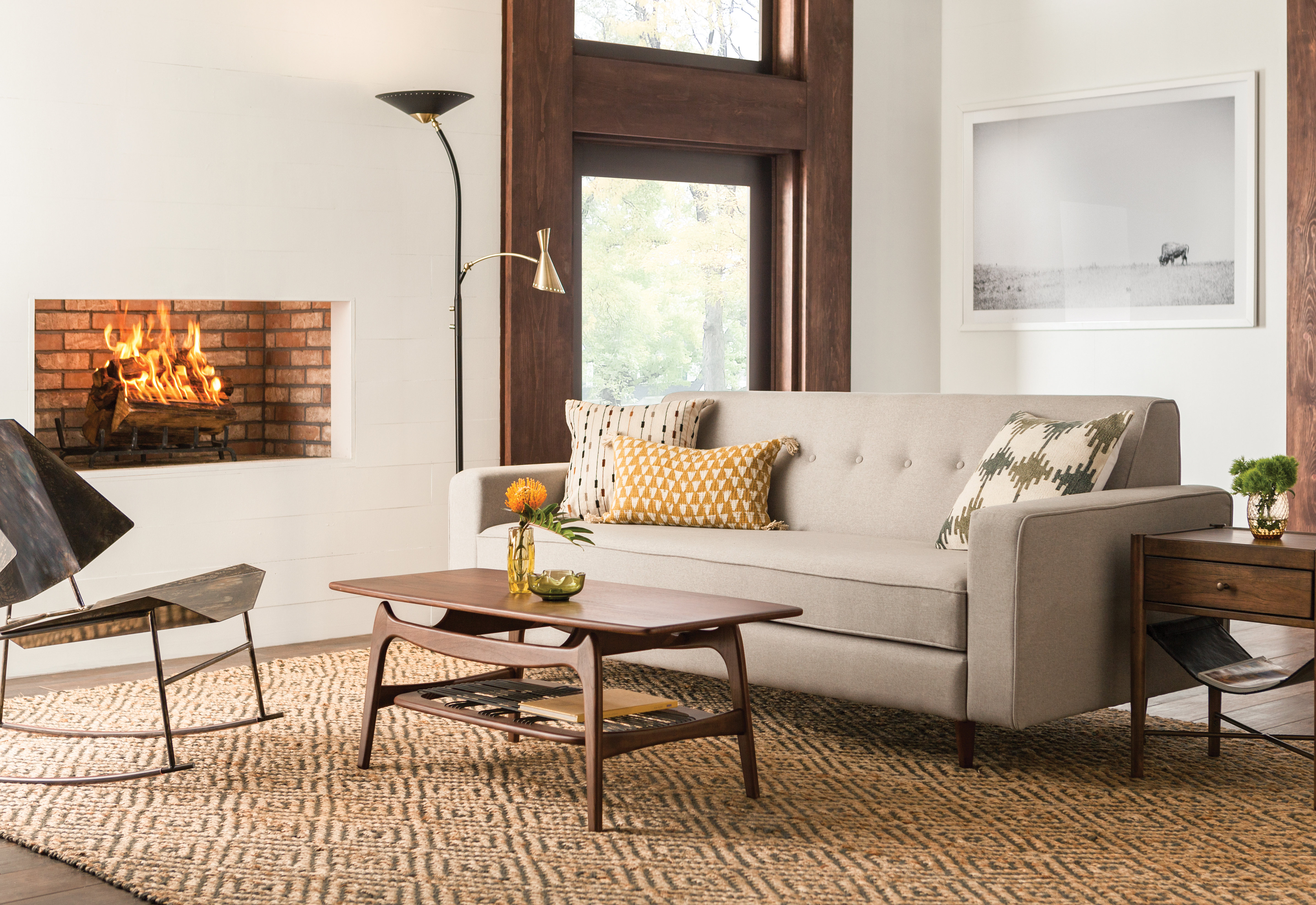 Union Rustic Mervela Modern Retro Style End Table Wayfair