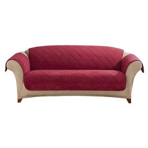 Soft Suede Box Cushion Sofa Slipcover by Sure Fit