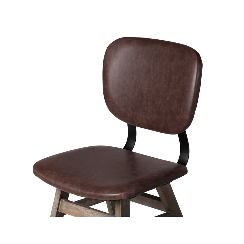 Design Tree Home Sloan Genuine Leather Upholstered Dining Chair