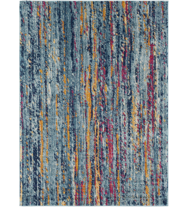 Hillsby Blue/Orange Area Rug & Reviews AllModern