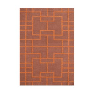 Andris  Hand-Tufted Red Area Rug