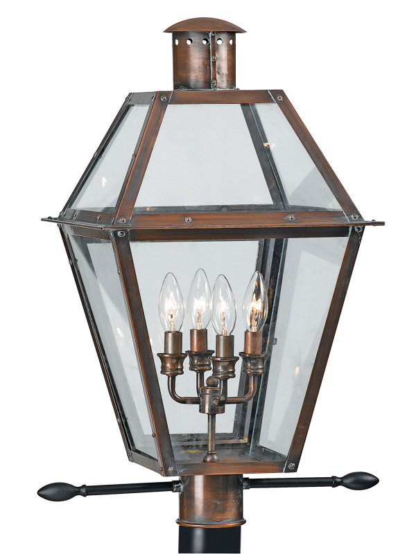Laurel Foundry Modern Farmhouse Lois Outdoor 4Light Lantern Head You