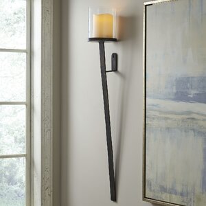 Sonoma Glass Hurricane Sconce