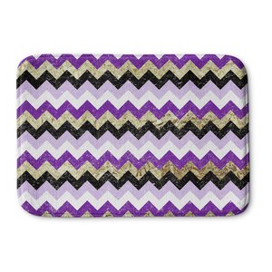 Distressed Chevron Bath Mat