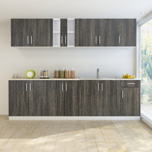 9-tlg. Küchenschränke-Set von Home Etc