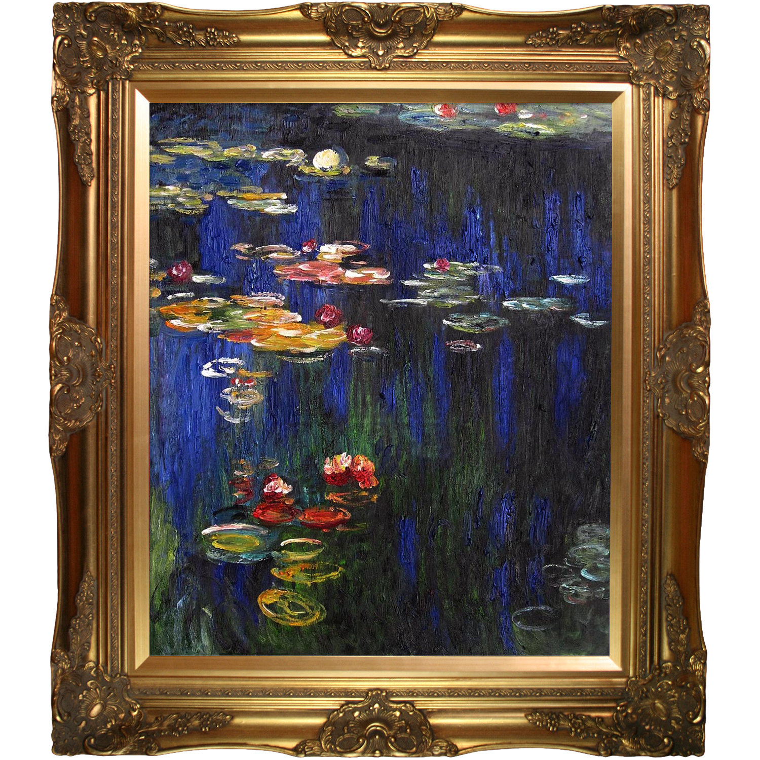 Tori Home Water Lilies Green Reflection by Claude Monet ...