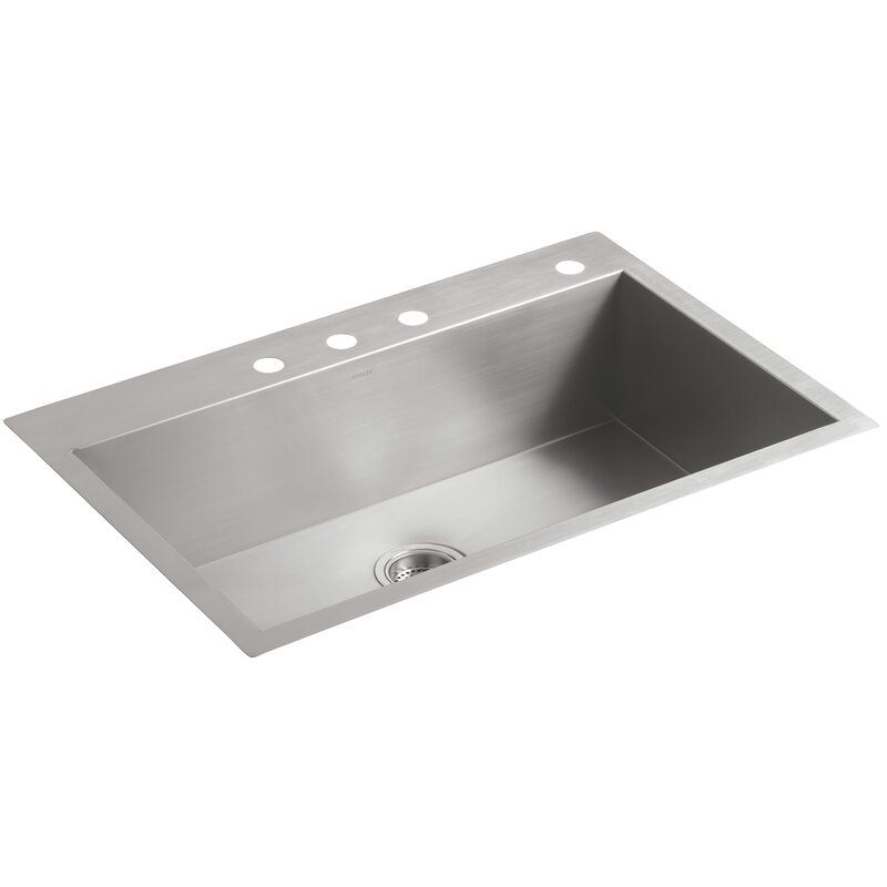 K-3821-4-NA Kohler Vault 33" L x 22" W x 9-5/16" Top-Mount ...