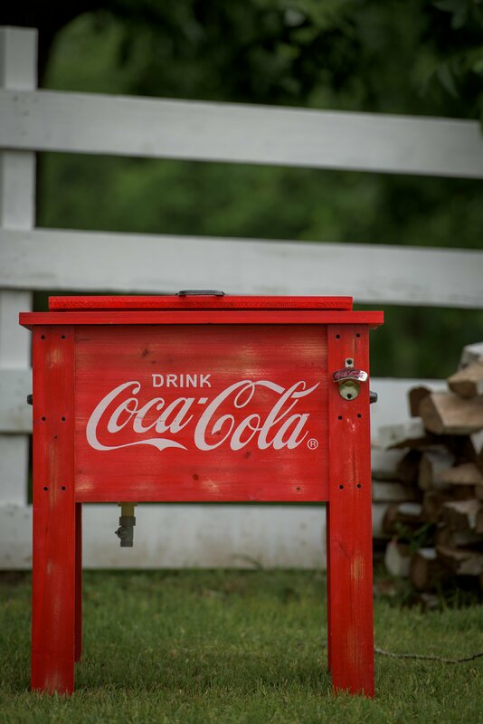 LeighCountry 54 Qt. Coca-Cola Country Patio Cooler & Reviews | Wayfair