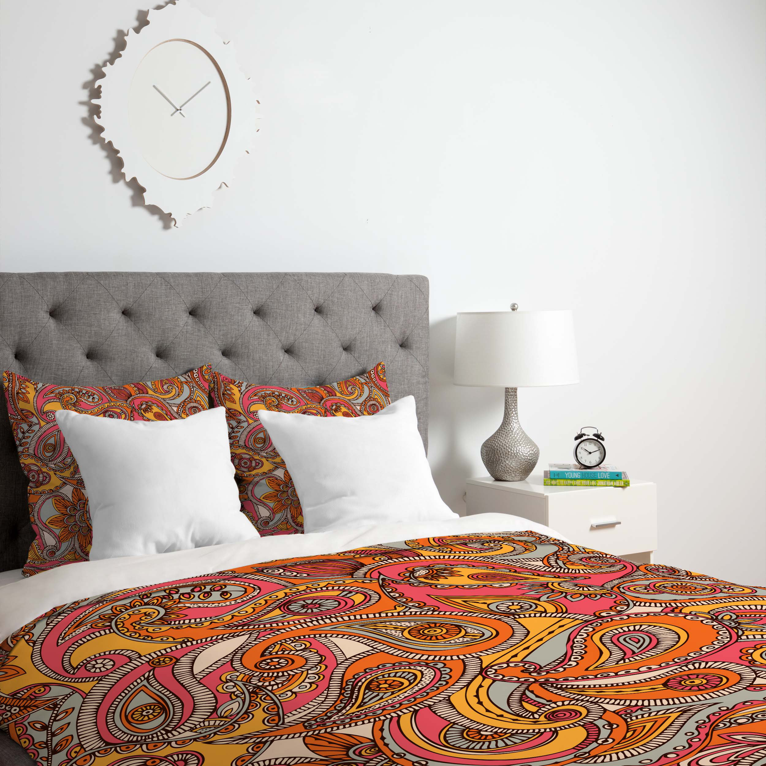 Bungalow Rose Deepak Spring Paisley Duvet Cover Wayfair