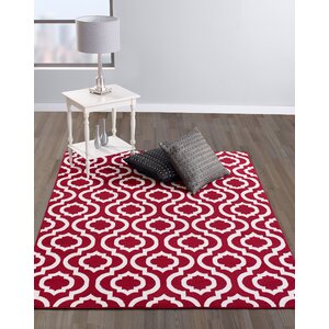 Buchan Red/Ivory Area Rug