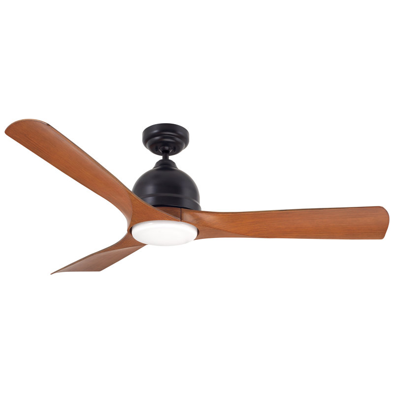 54 Leath 3 Blade Outdoor Led Ceiling Fan With Remote Light Kit 54 Leath 3 Blade Outdoor Led Ceiling Fan With Remote Light Kit Included