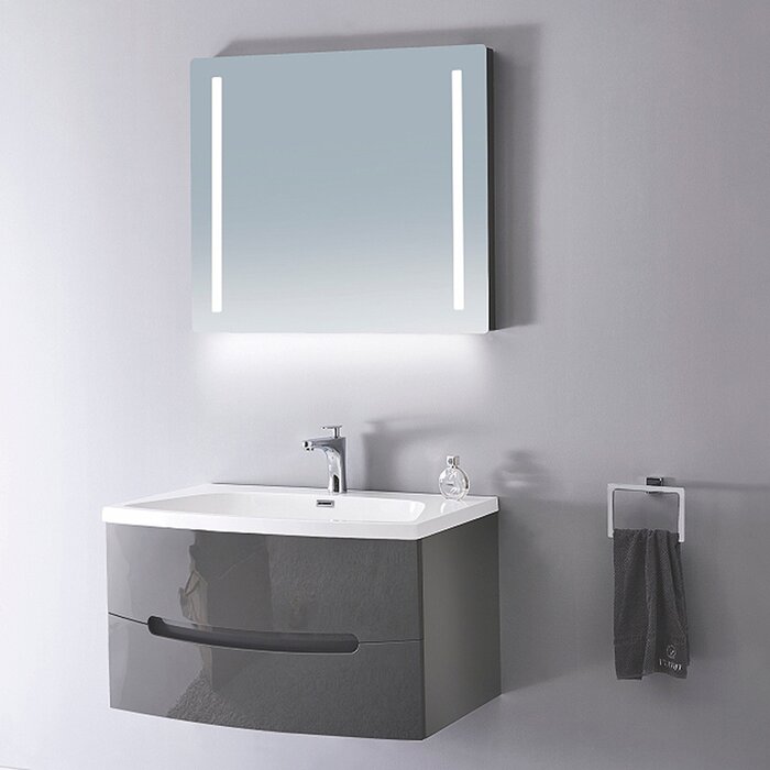 Orren Ellis Kattie Modern 36 Wall Mounted Single Bathroom Vanity