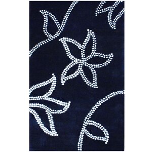 Hand-Tufted Black/Ivory Area Rug