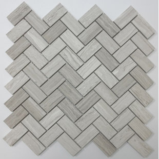 Herringbone White Cream Tile You Ll Love Wayfair Herringbone Honed 1 X 2 Marble Mosaic Tile In Wooden White