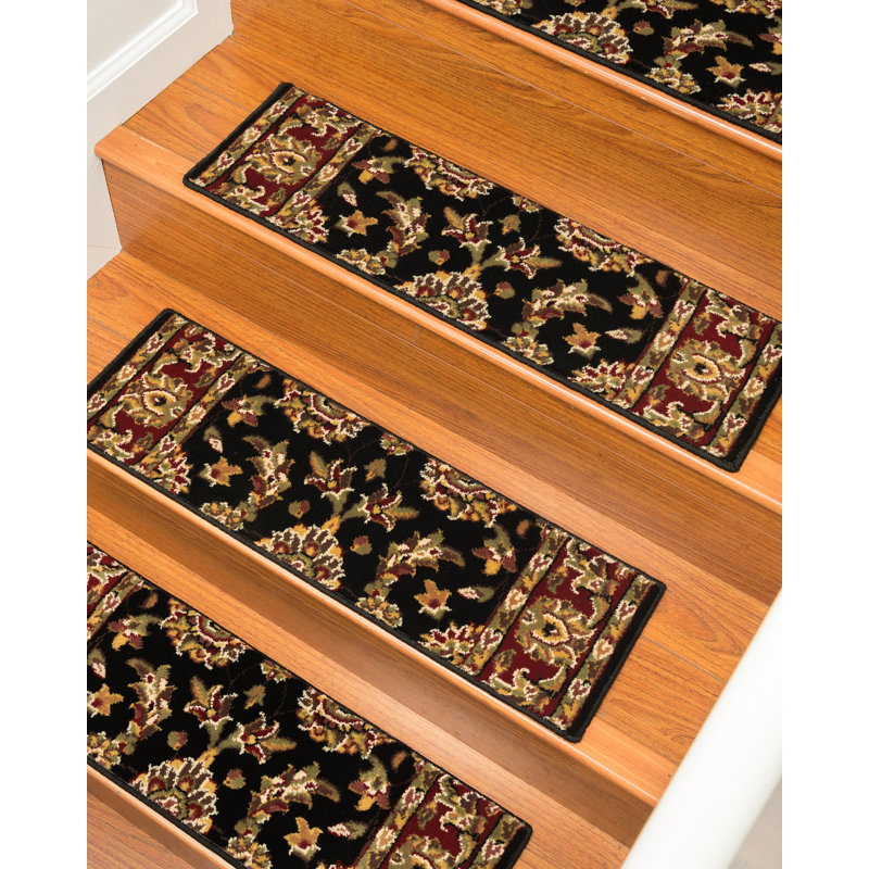 Natural Area Rugs Sydney Classic Persian Black Stair Tread & Reviews