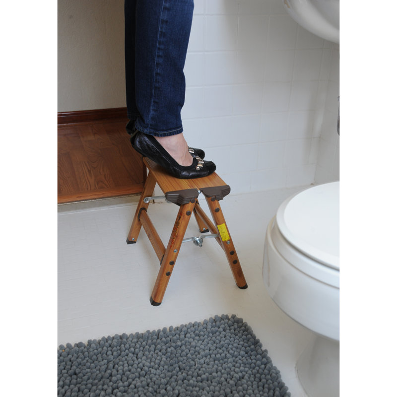 AmeriHome 1-Step Aluminum Lightweight Step Stool with 225 lb Load Capacity