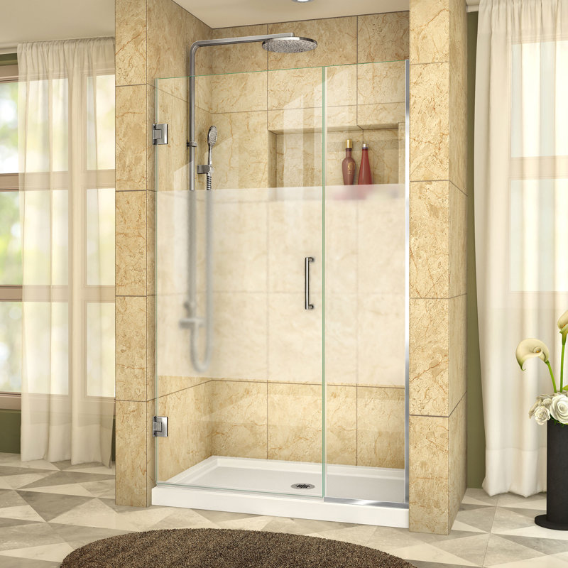 Dreamline Unidoor Plus 44 X 72 Hinged Frameless Shower Door With Unidoor Plus 44 X 72 Hinged Frameless Shower Door With Clearmax Technology